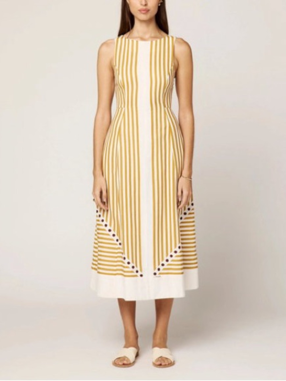 NWT Cleobella Rhiannon Ankle Dress in Lusso Stripe size Small